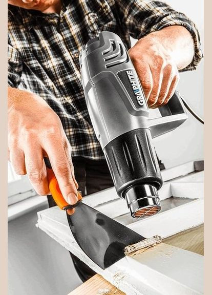 Фен технічний 2000 Вт, темпер. 25С, 80900С, 80-600С (59G524) Graphite (307062572)