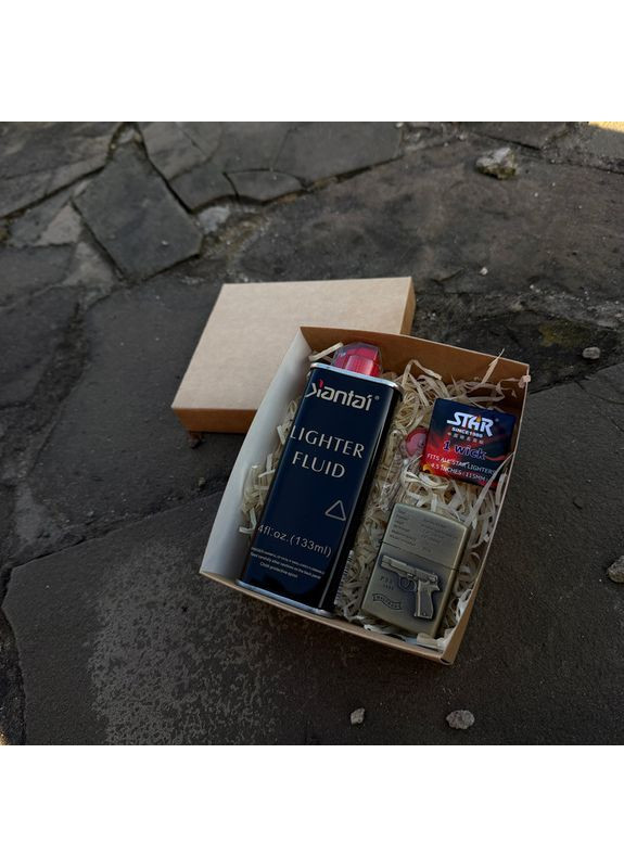 Подарунковий набір з бензиновою запальничкою №6367 No Brand (370802839)