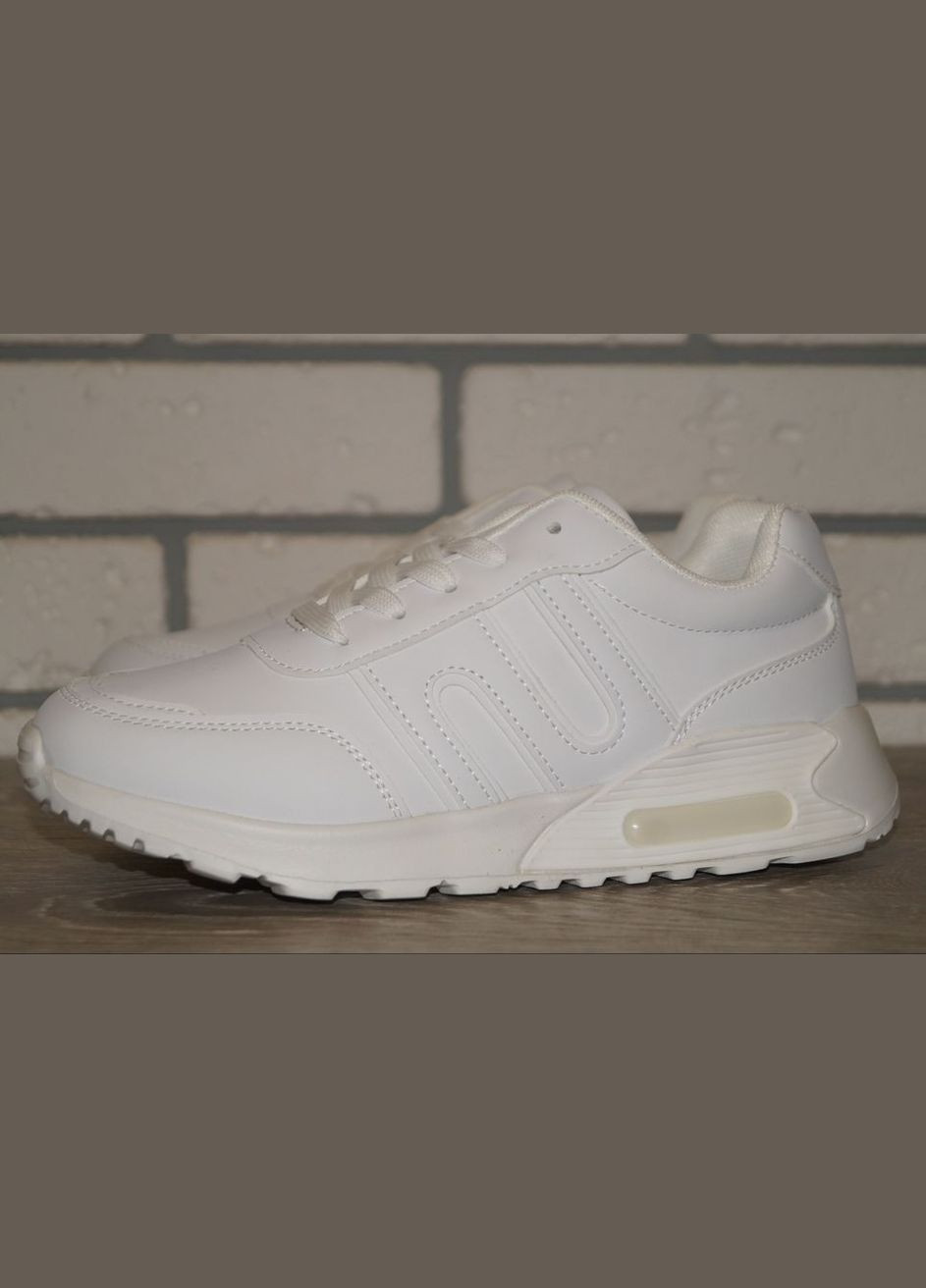 Білі осінні кросівки демісезонні підліткові білі FDEK