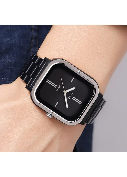 Годинник кварцовий чоловічий сріблястий з люмінесцентним підсвічуванням водонепроникні класичні ProDobro (367267380)