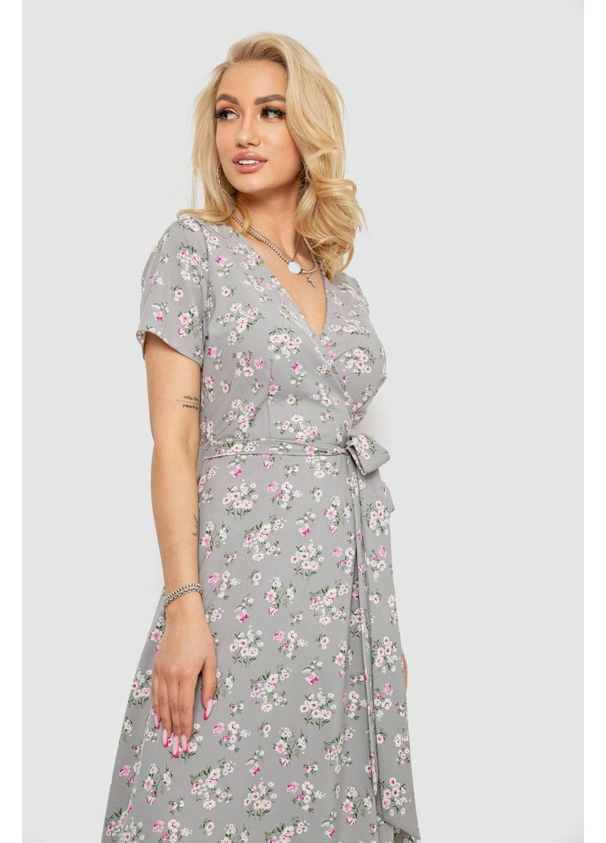 Серое сарафан с цветочным принтом,, 241r161 Ager