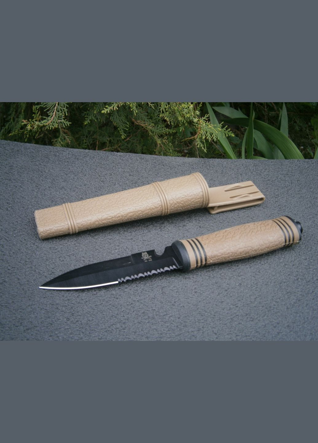 Ніж мисливський АК-335 з чохлом 23 см No Brand (302391908)