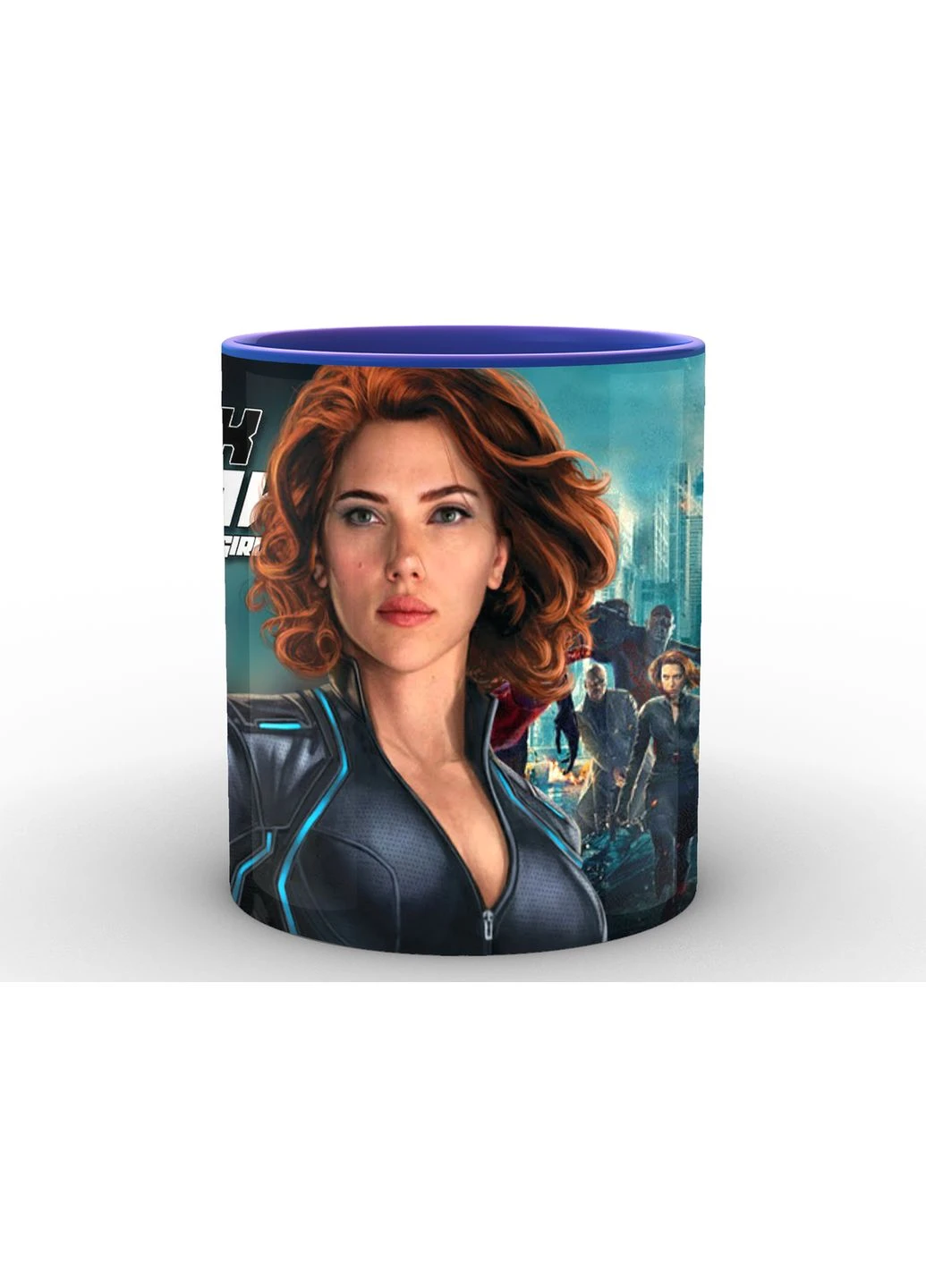 Чашка з принтом Чорна вдова Black Widow Чорна Вдова marvel girl BW.02.002.991 Кружка керамічна 0,33 GeekLand (378963026)
