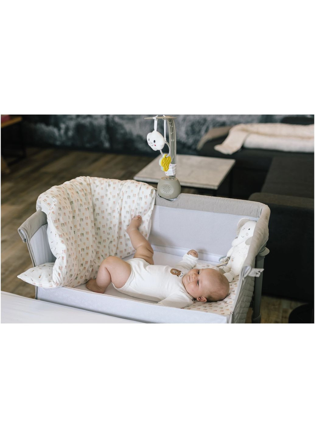 Ліжечко для дитини приставне Dream Beige FreeOn (308073030)