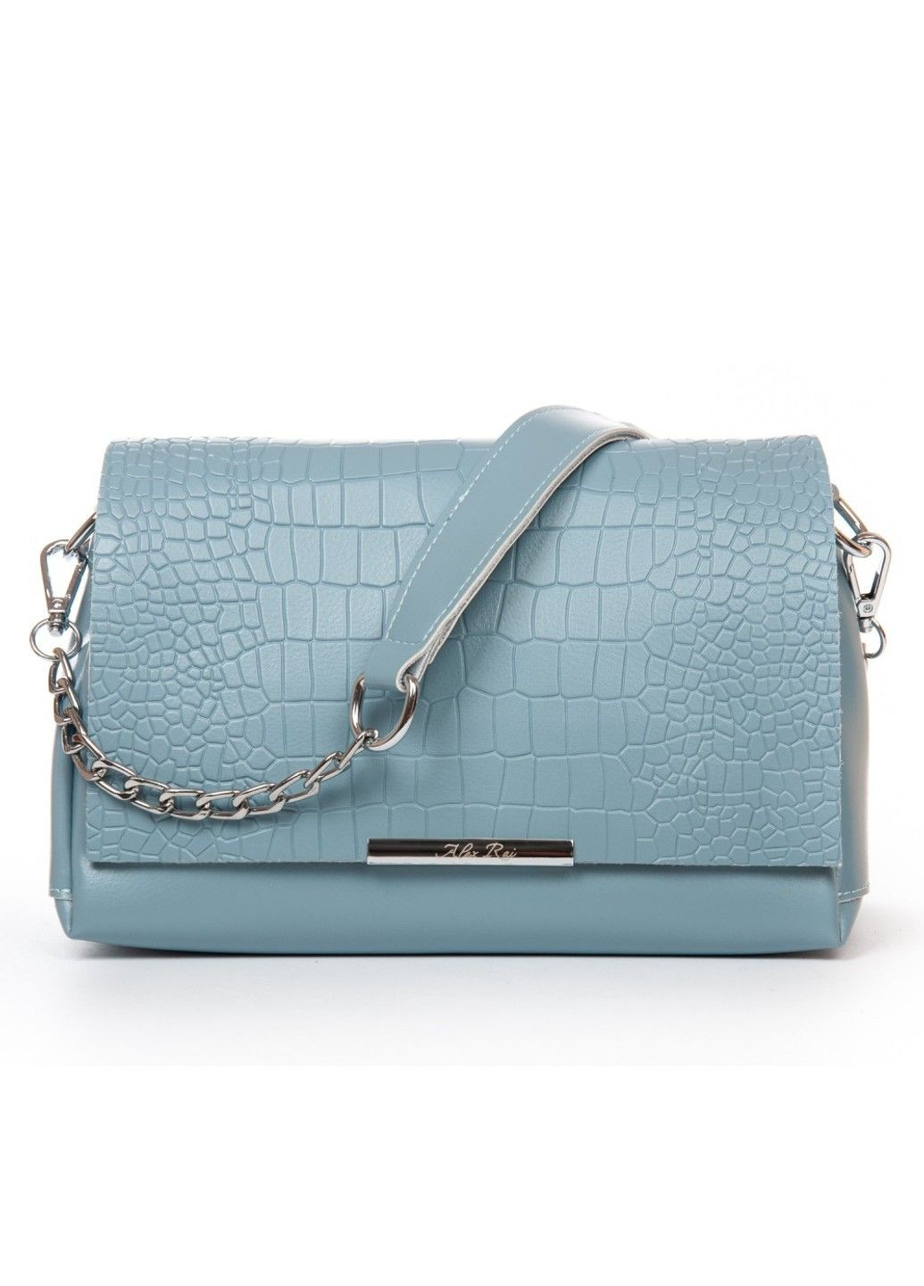 Жіноча шкіряна сумка класична 9717 blue Alex Rai (291683024)