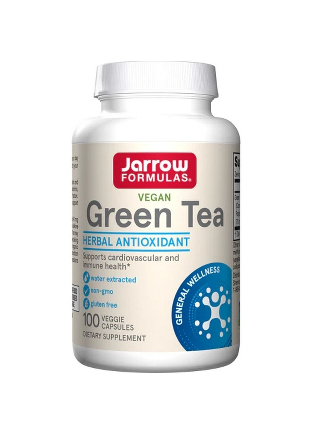 Натуральная добавка Green Tea, 100 вегакапсул Jarrow Formulas (293477057)