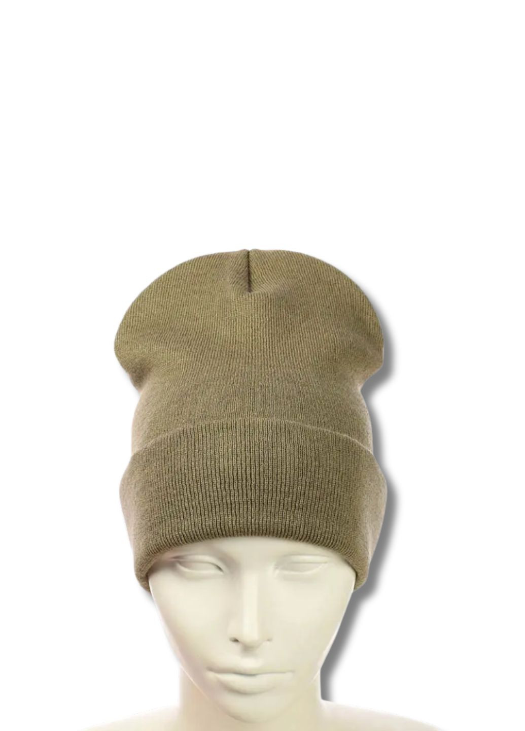 Молодіжна двошарова шапка біні лонг No Brand Шапка біні лонг лопата (362411546)