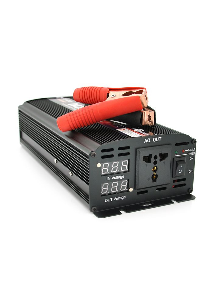 Інвертор напруги ST2500CP (DC:1250W), 12/220V з апроксимованою синусоїдою, 1 універсальна розетка, крокодили, BOX Voltronic (314775392)