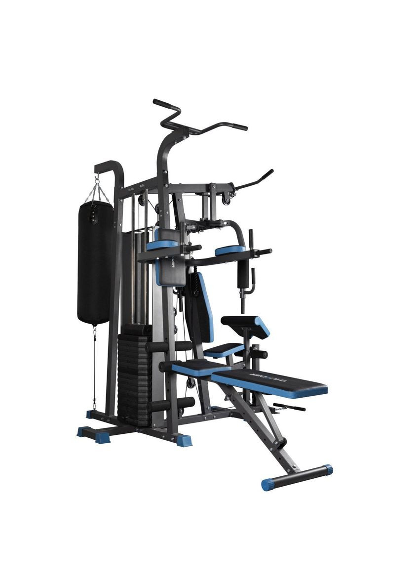 Тренажер багатостанційний HEAVY з боксерським мішком Thunder (332202237)