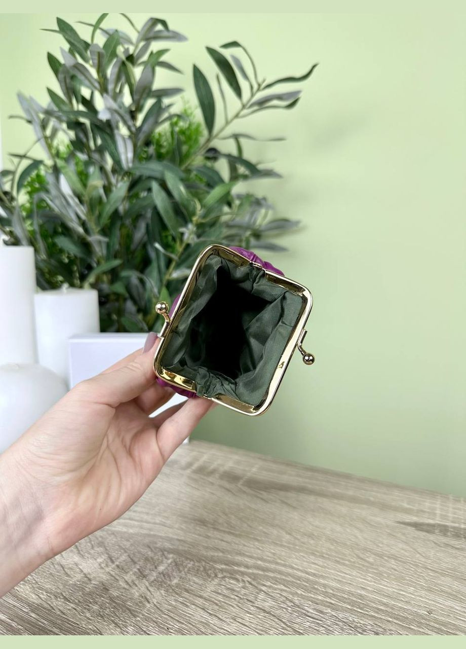 Жіночий маленький гаманець монетниця на застібці поцілунок Classic (331861528)