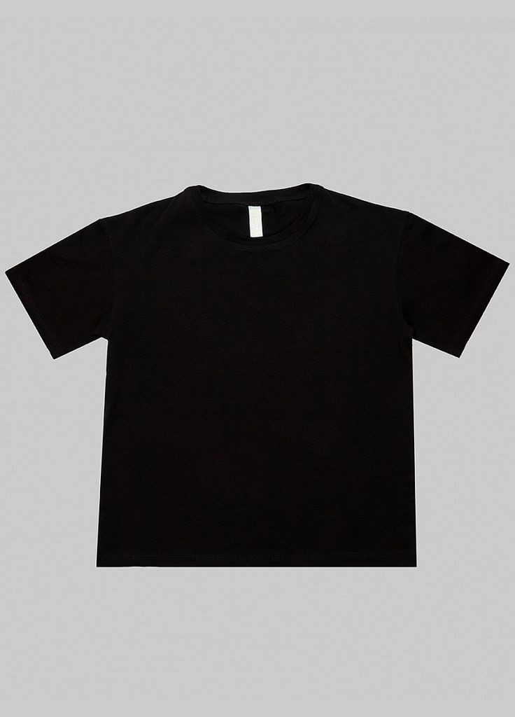 Комбинированная всесезон футболка женская базовая oversize черная mksh2433-2 Modna KAZKA
