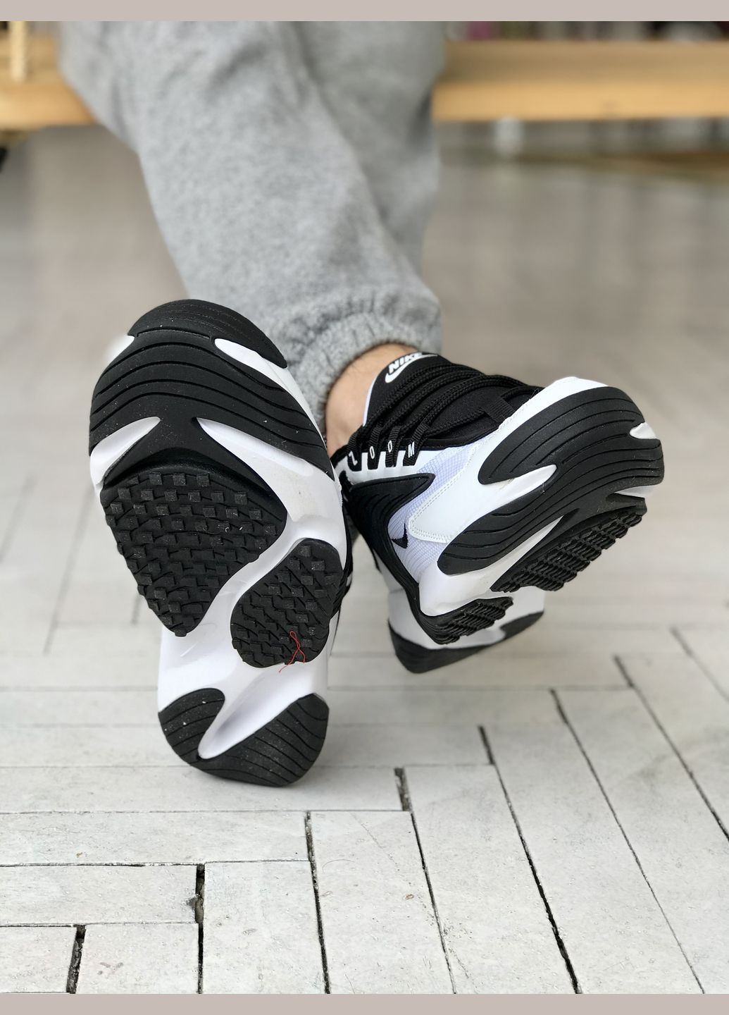 Кросівки жіночі і чоловічі Nike Air Zoom 2k black white | Найк Аір Зум 2к чорні білі No Brand чорно-білі демісезони (307288663)