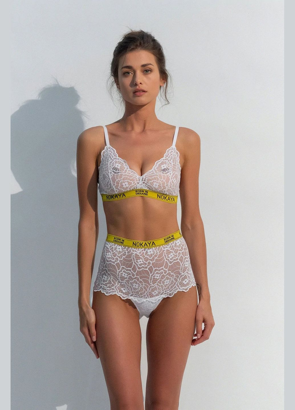 Мереживні кюлоти Nokaya 211301-15 Born in Ukraine new white (297412788)