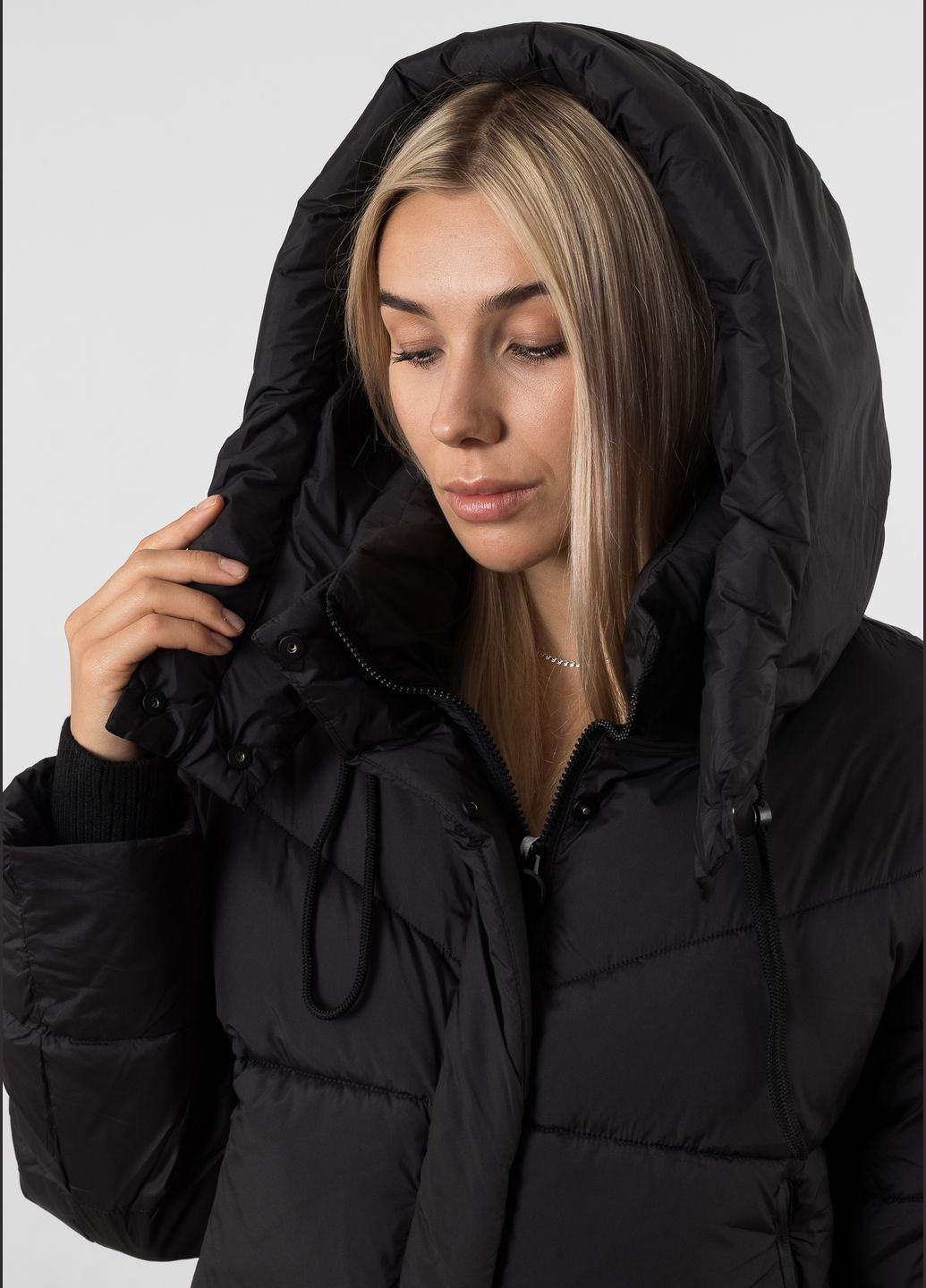 Черный зимний Пуховик Towmy