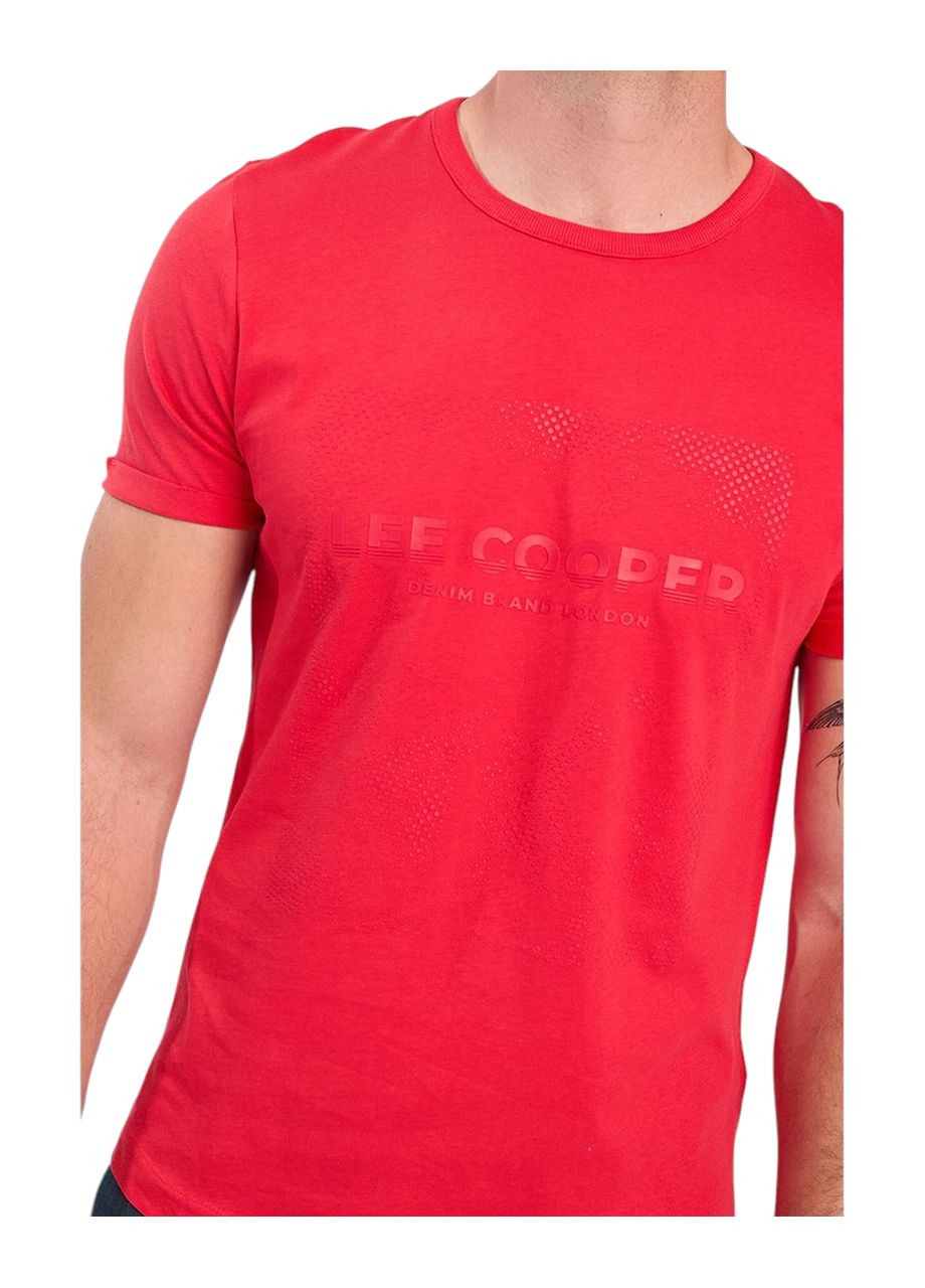 Красная футболка мужская Lee Cooper