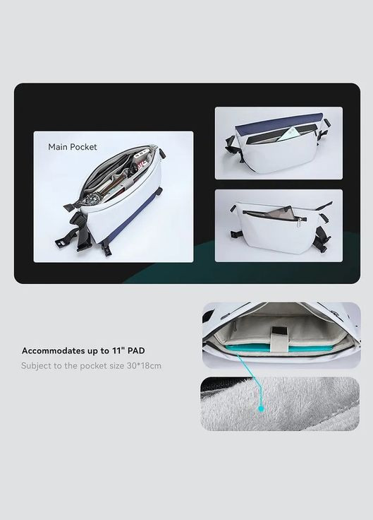 Містка сумка через плече жіноча MR2819 з відділом під планшет 11" ( ) Mark Ryden (315407361)