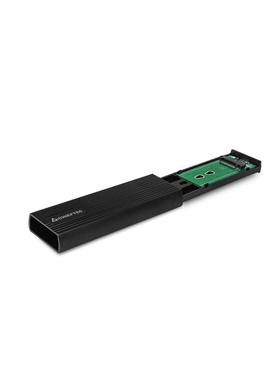 Корпус для M.2 NVME/SATA SSD CEB-M2C-TL, aluminium, USB 3.2 Gen2 Type-C, Black, RETAIL Chieftec (362669122)