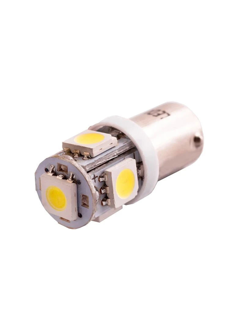Светодиодная автомобильная лампа BA9S-5050-5smd белый 12V LEDUA (323473416)