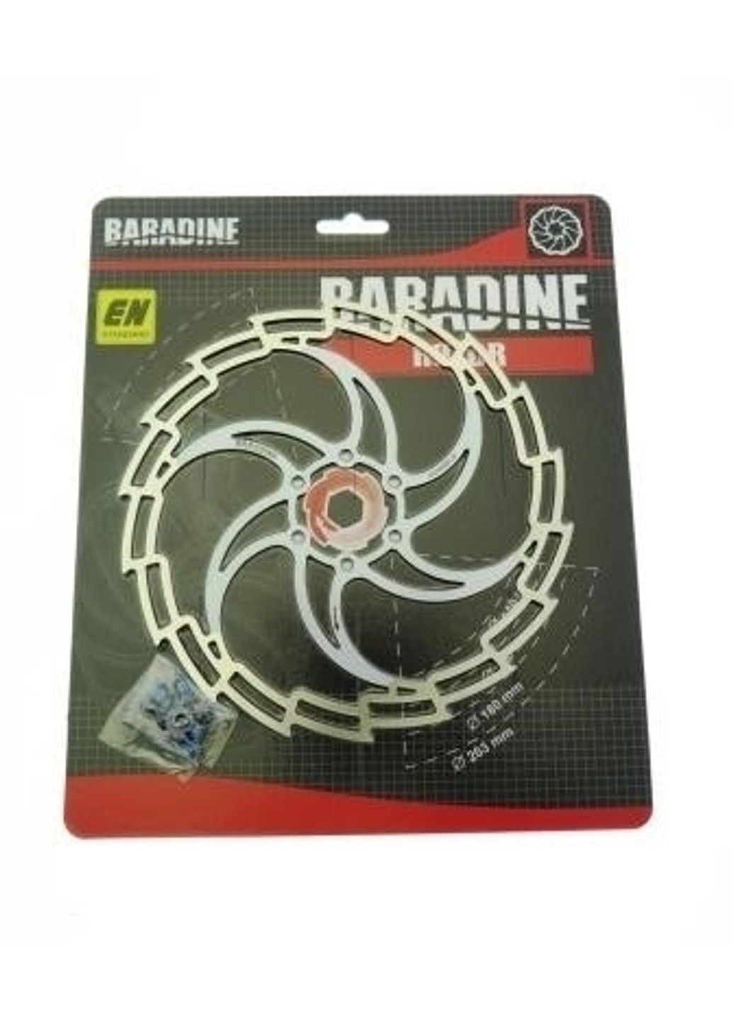 Ротор DB-05 180 мм серебристый Baradine (359456459)