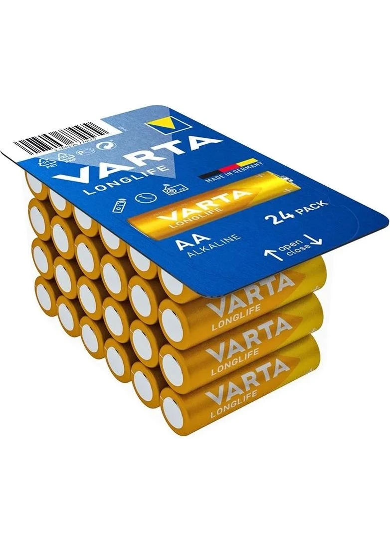 Батарейка Longlife лужна AA блістер, 24 шт Varta (385525527)