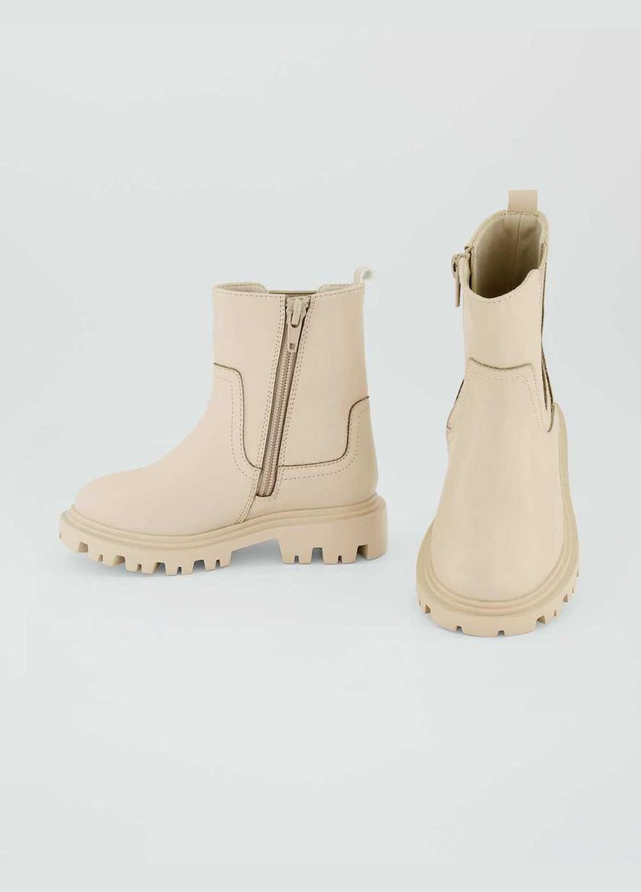 Бежевые полусапоги,бежевый, Kiabi