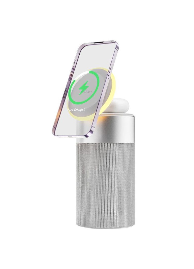 БЗП Wi-W022 3 in 1 Wireless Charger+Bluetooth Speaker WIWU (287336834)