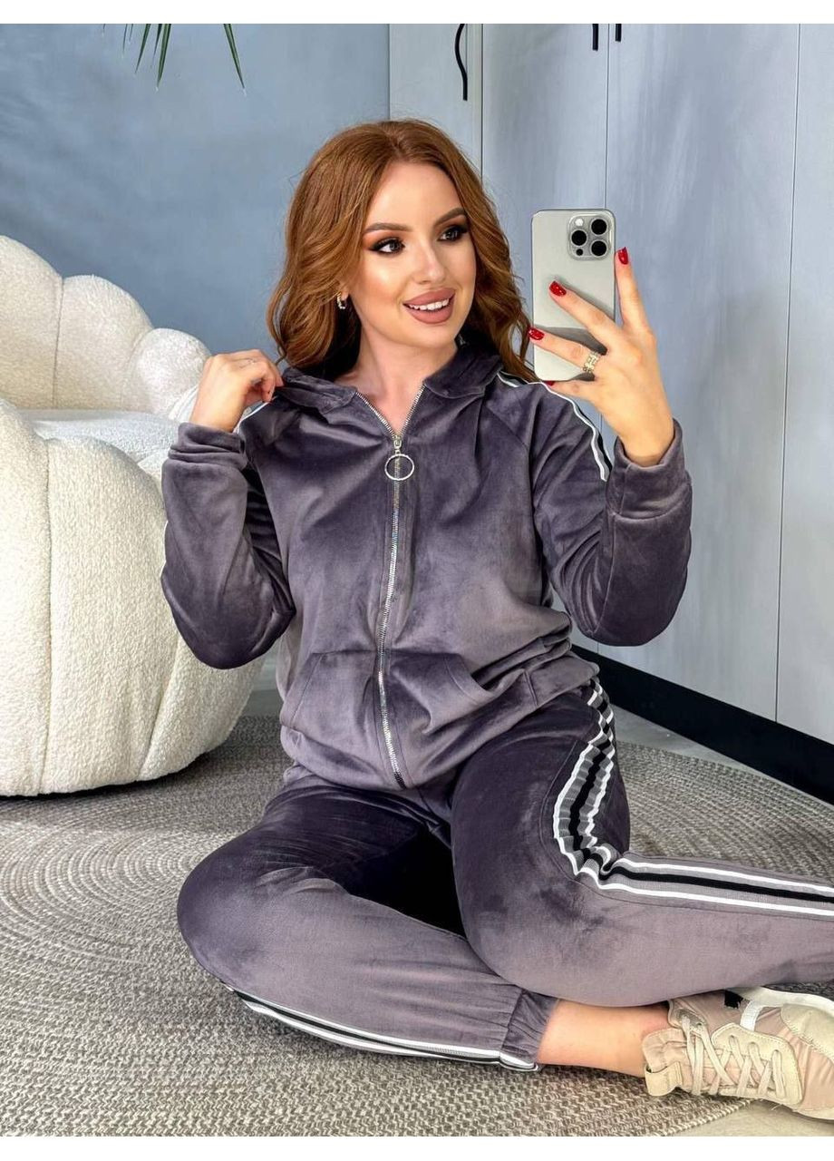 Костюм (кофта, штани), колір Темно-сірий No Brand (361120358)