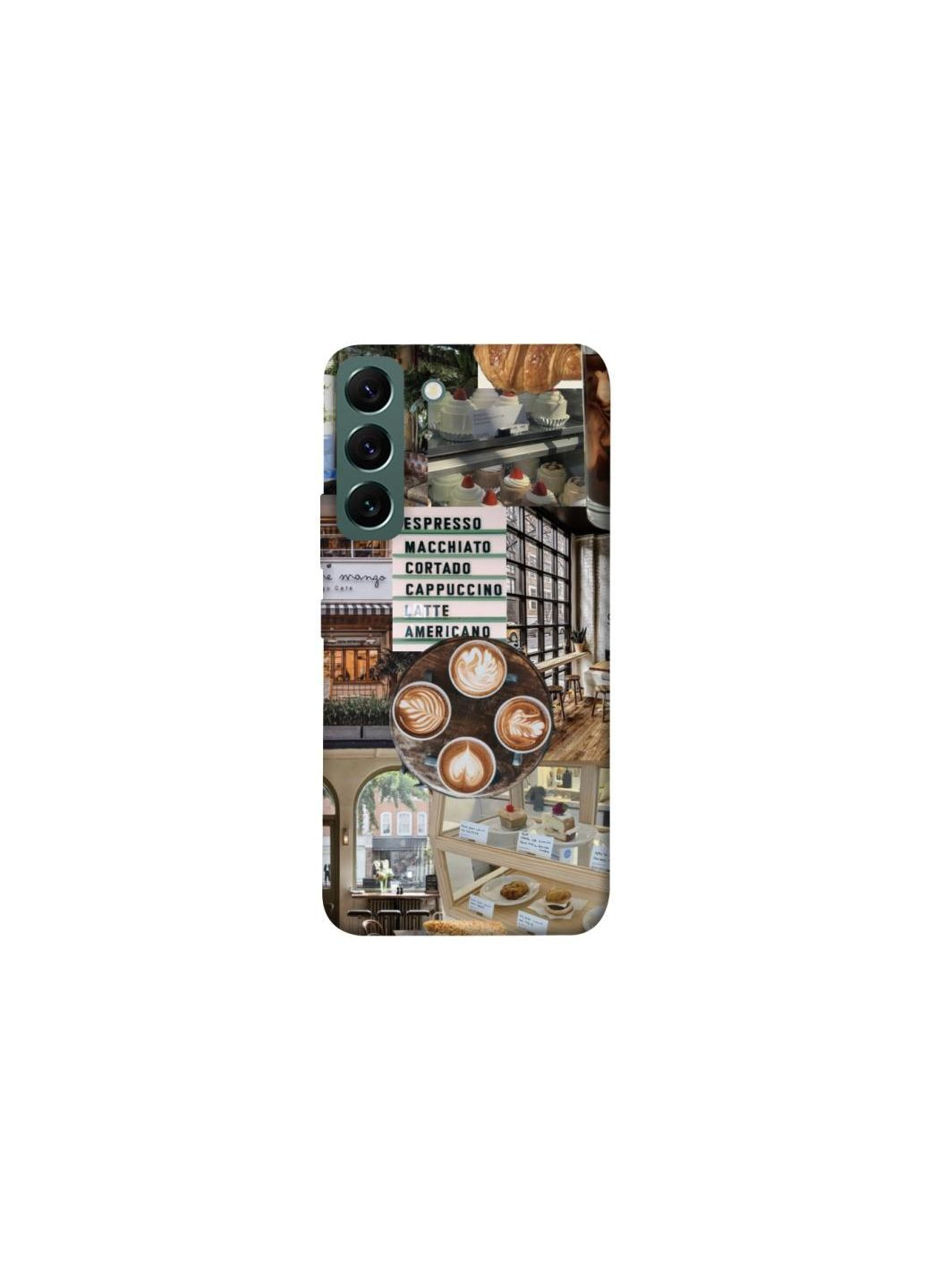Чохол на Samsung Galaxy S22 Coffee collage ver.5 Frontalka (355316574)