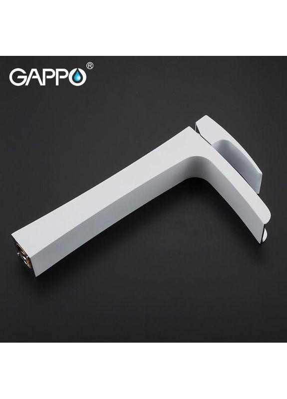 Смеситель для умывальника G1007-31, белый/хром GAPPO (373267231)