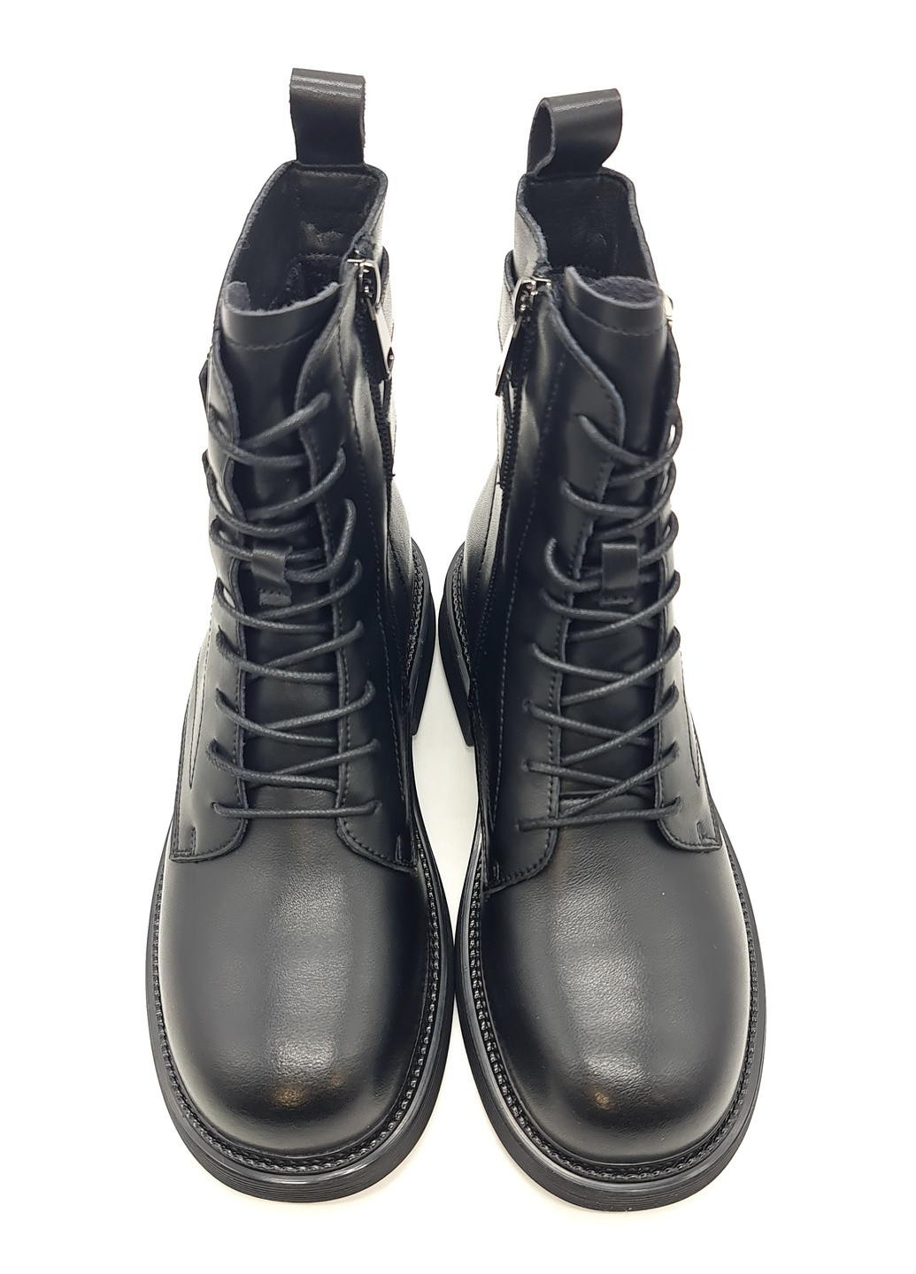 Осенние женские ботинки черные кожаные ya-12-2 23 см (р) Yalasou