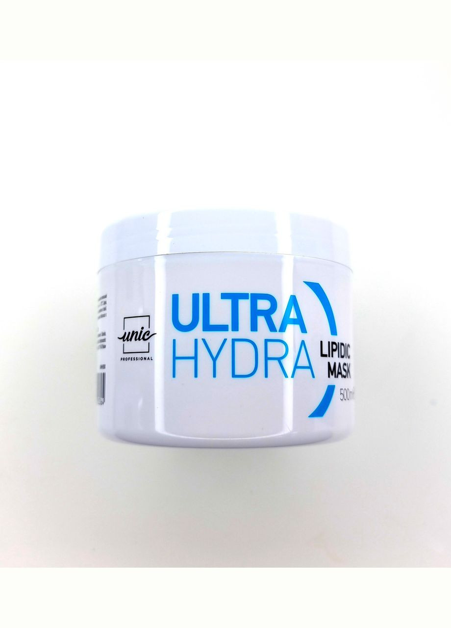 Интенсивная увлажняющая маска для волос Ultra Hydra Lipidic Mask 500 мл Unic (305687891)