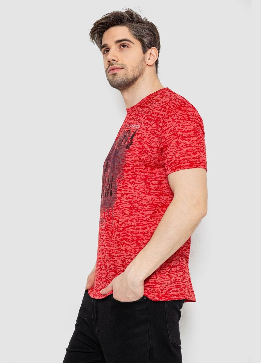Красная футболка мужская с принтом Andi 244R6019