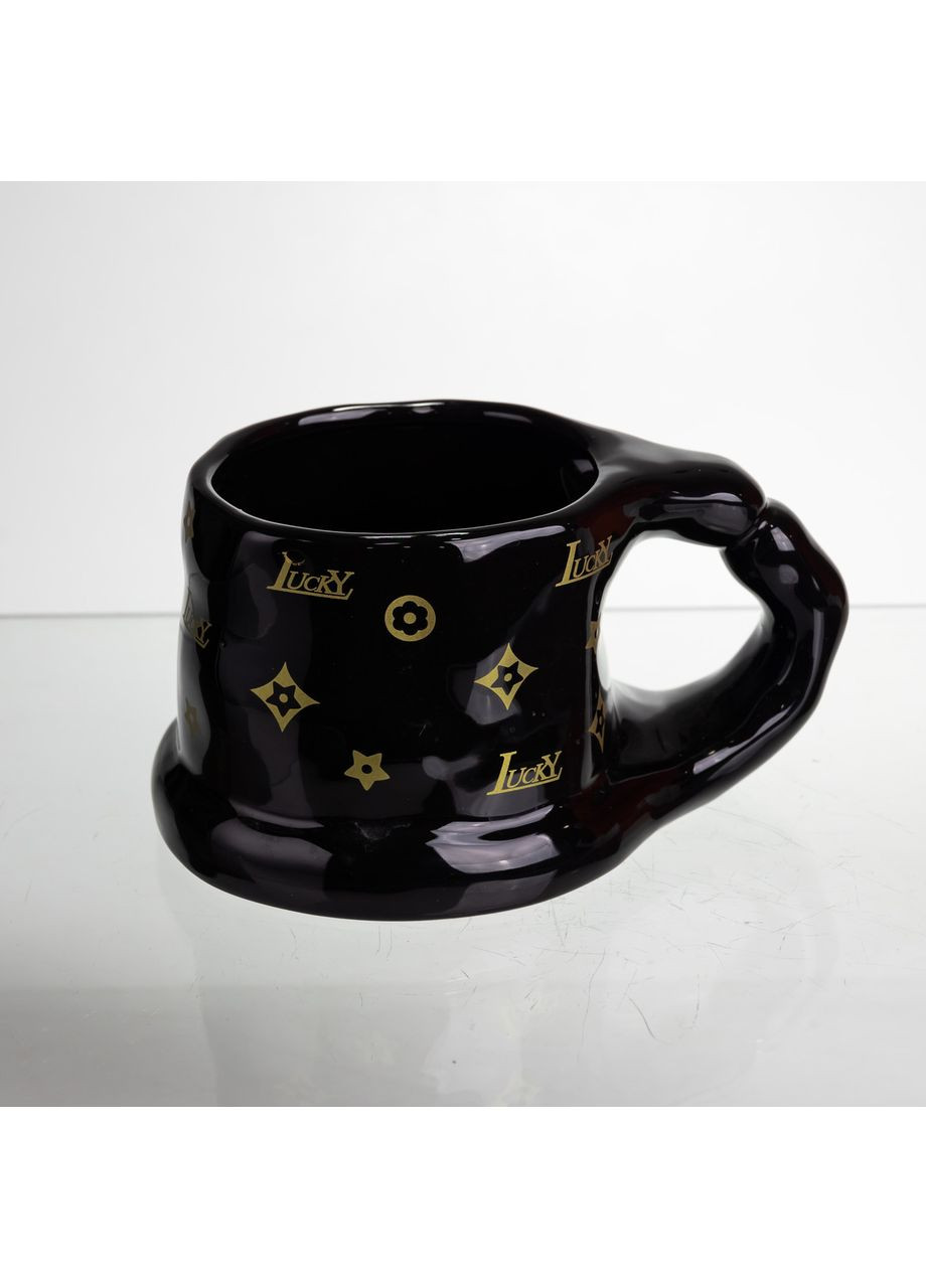 Чашка порцелянова 500 (мл) оригінальна кружка на подарунок чашка для чаю та кави Чорний FM-11B Yiwu (370974181)