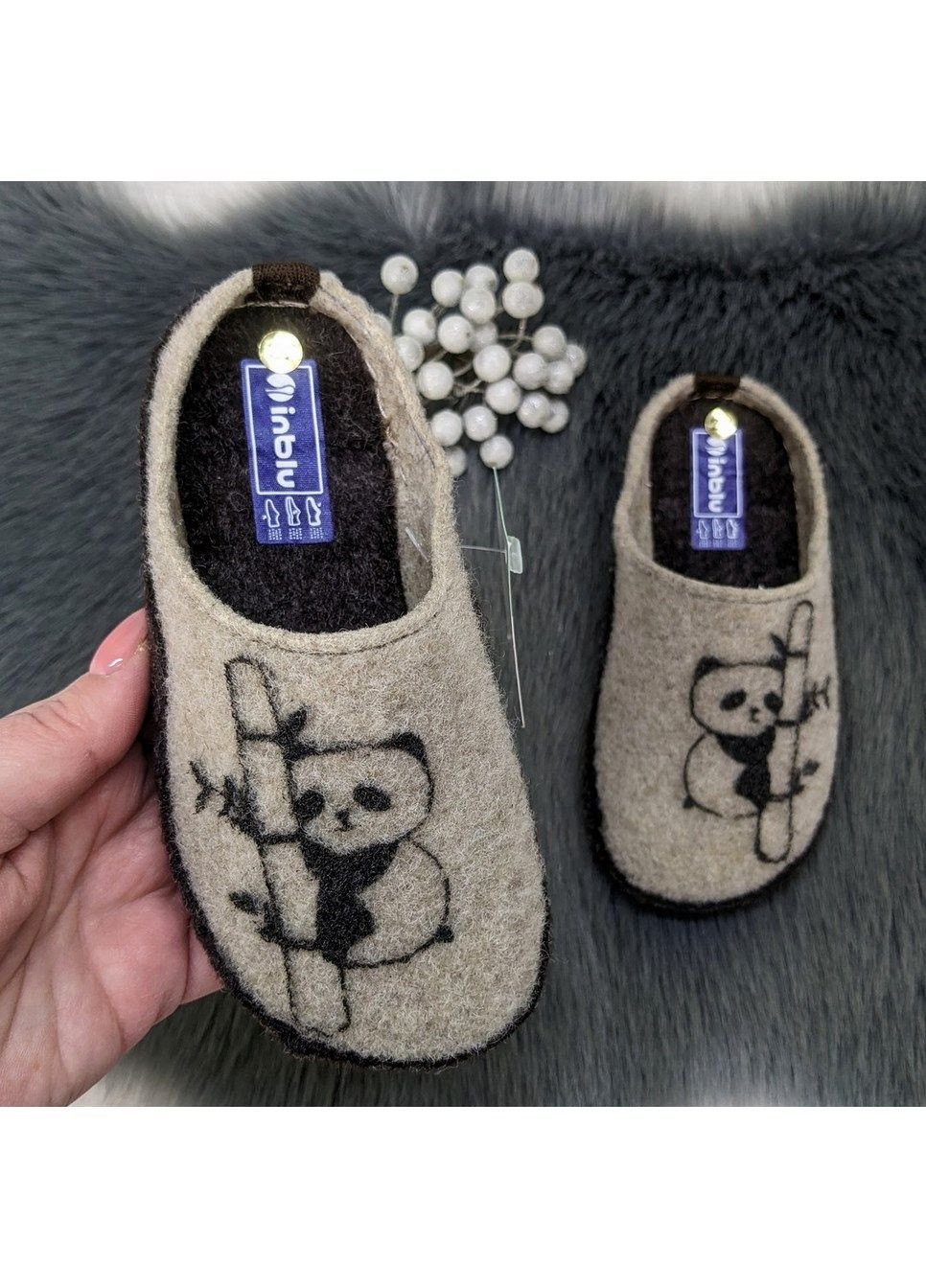 Песочные тапочки детские фетровые для ламината Inblu