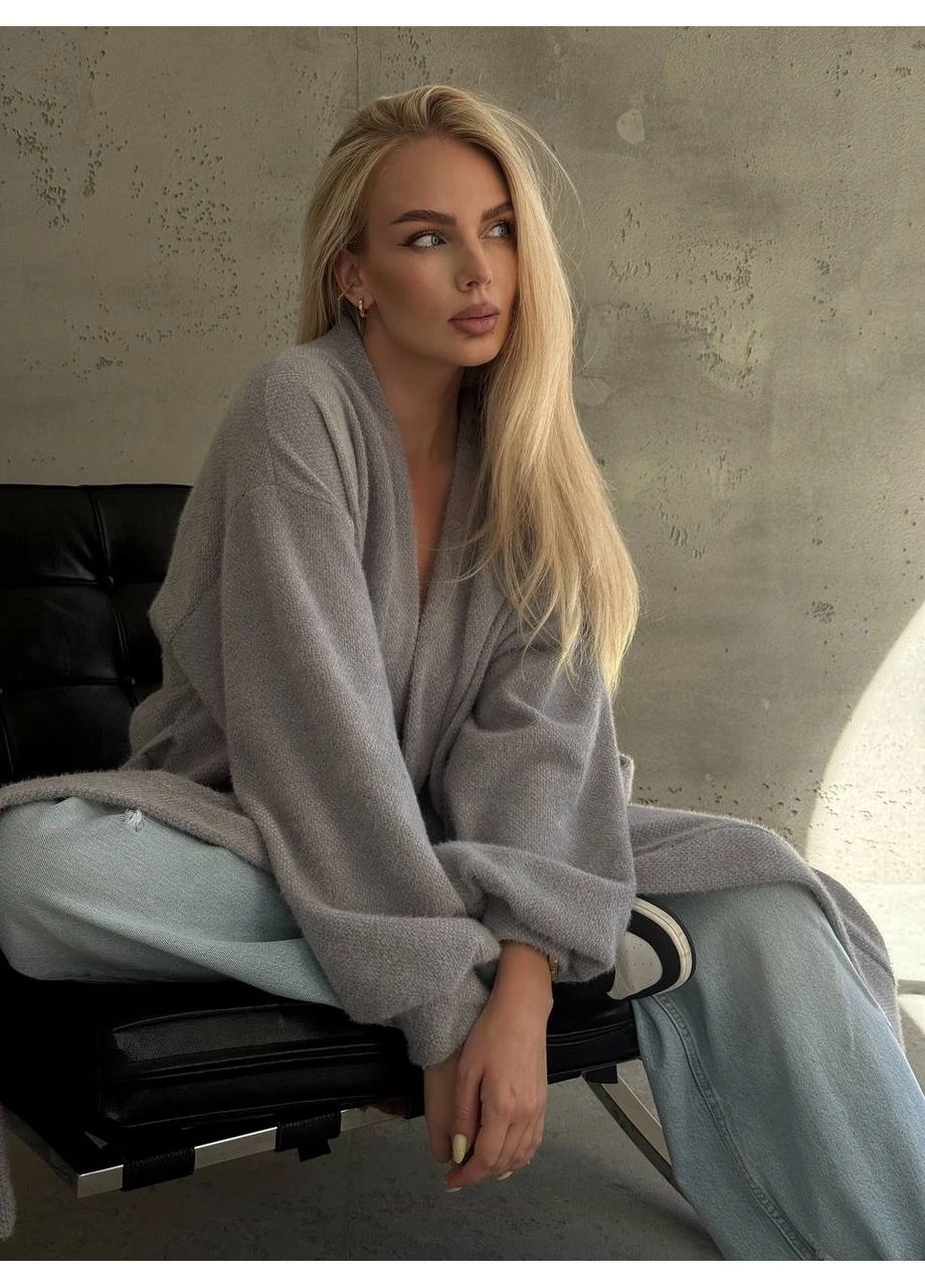 Жіночий кардиган oversize з альпаки Україна (358934274)