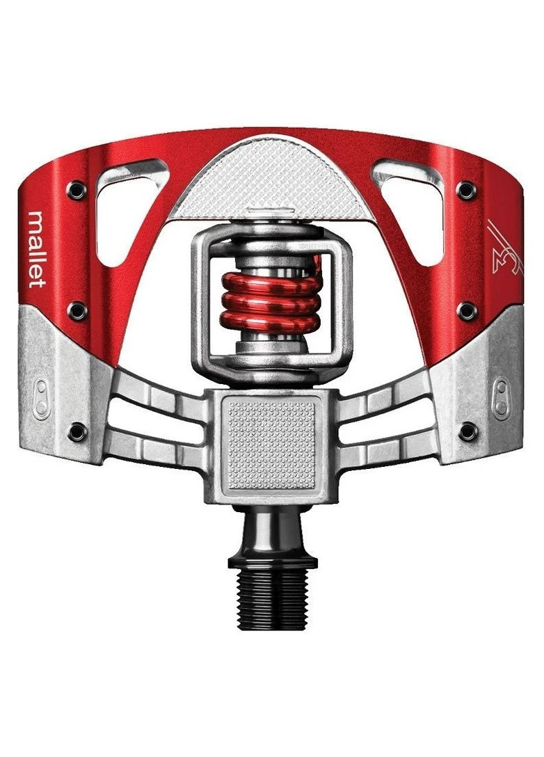 Педалі для велосипеда MALLET 3 Raw/red (15989) (Червоний, Сірий) Crankbrothers (395326832)
