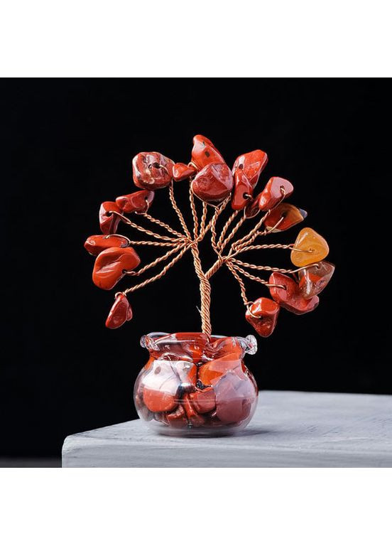 Дерево щастя в баночці Червона яшма No Brand (356775485)