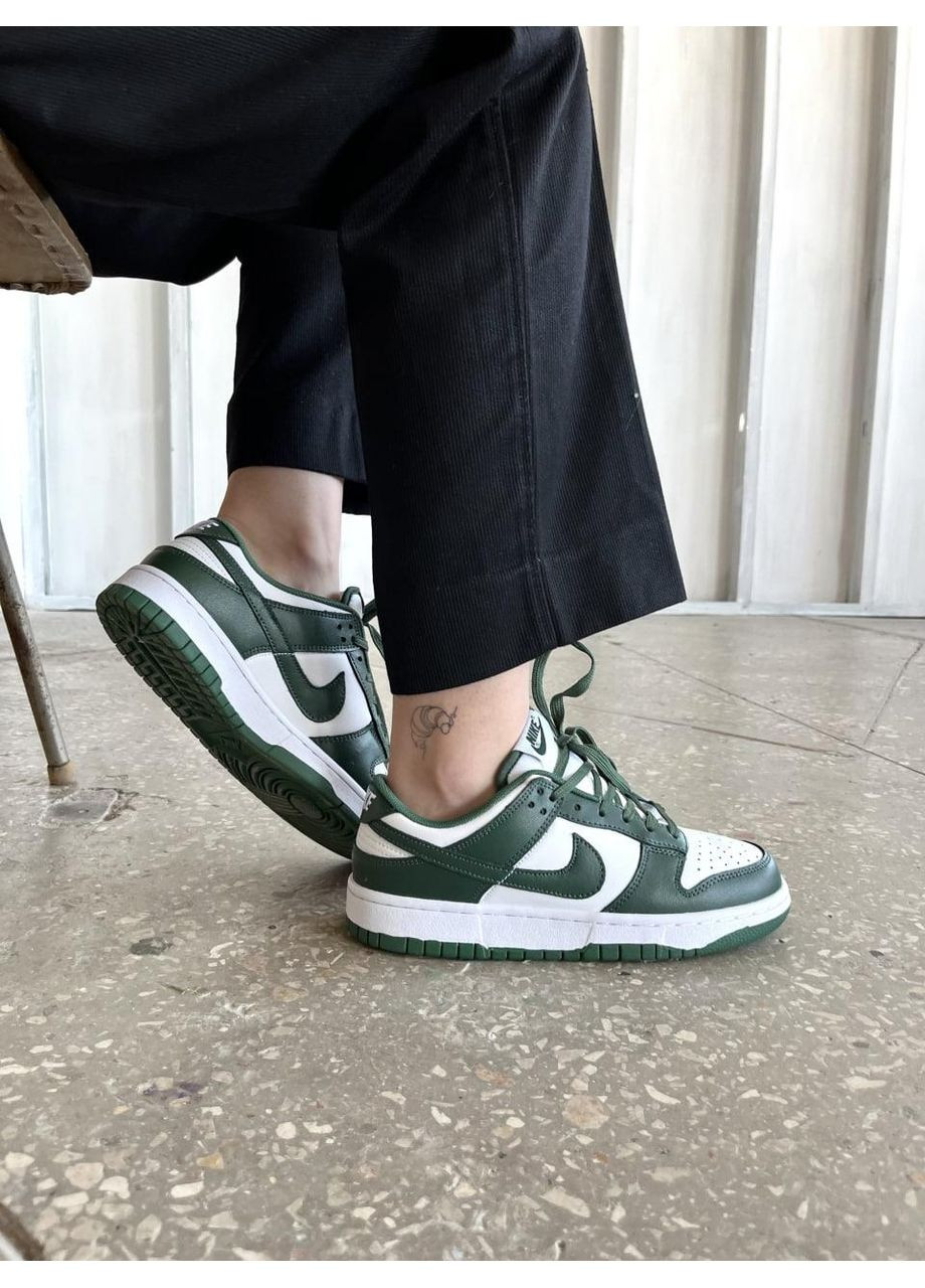 Сірі Осінні кросівки чоловічі nike dunk low varsity green найк сб данк No Brand