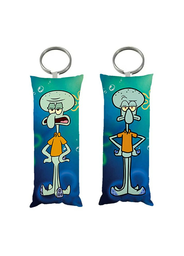 Брелок міні-дакімакура Сквідвард Губка Боб двосторонній 4х10 см (br0542) No Brand (327004429)