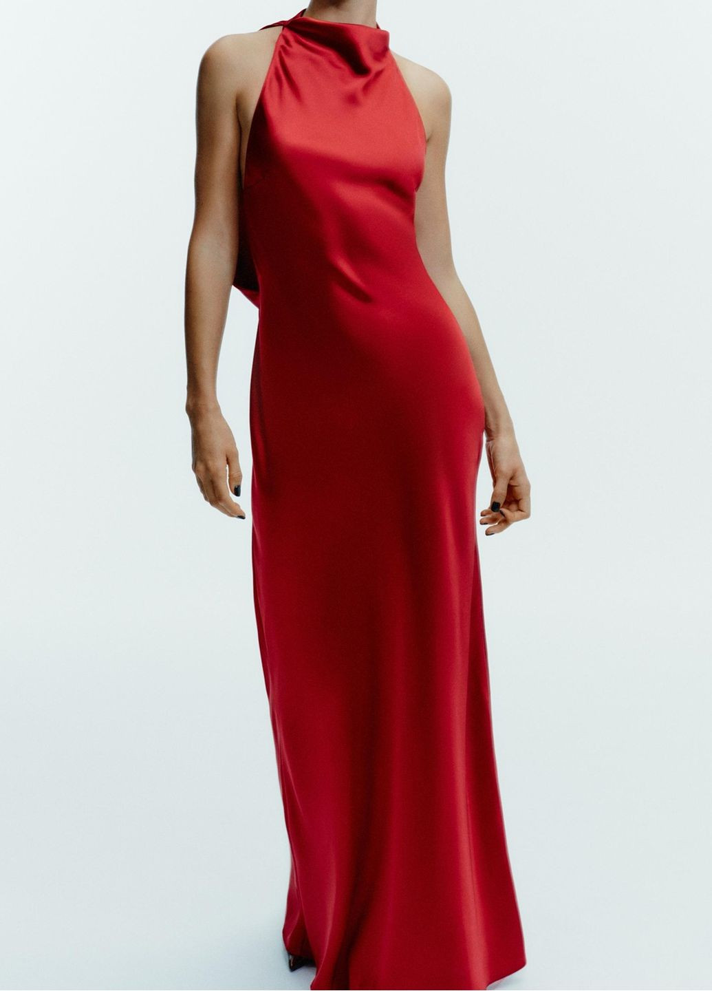 Червона сукня Zara однотонна