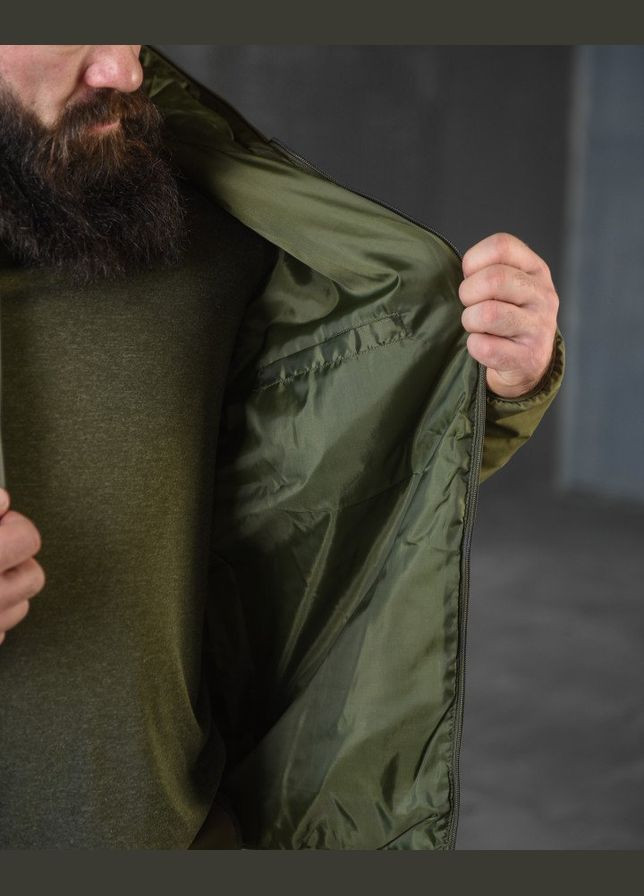 Армійська чоловіча куртка демісезонна олива No Brand (316587709)