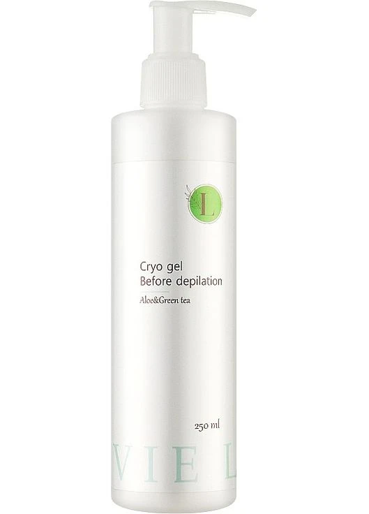 Крио-гель для очищения кожи перед депиляцией Levie Cryo Gel Before Depilation Aloe & Green Tea, 250 мл Epilax (369722940)