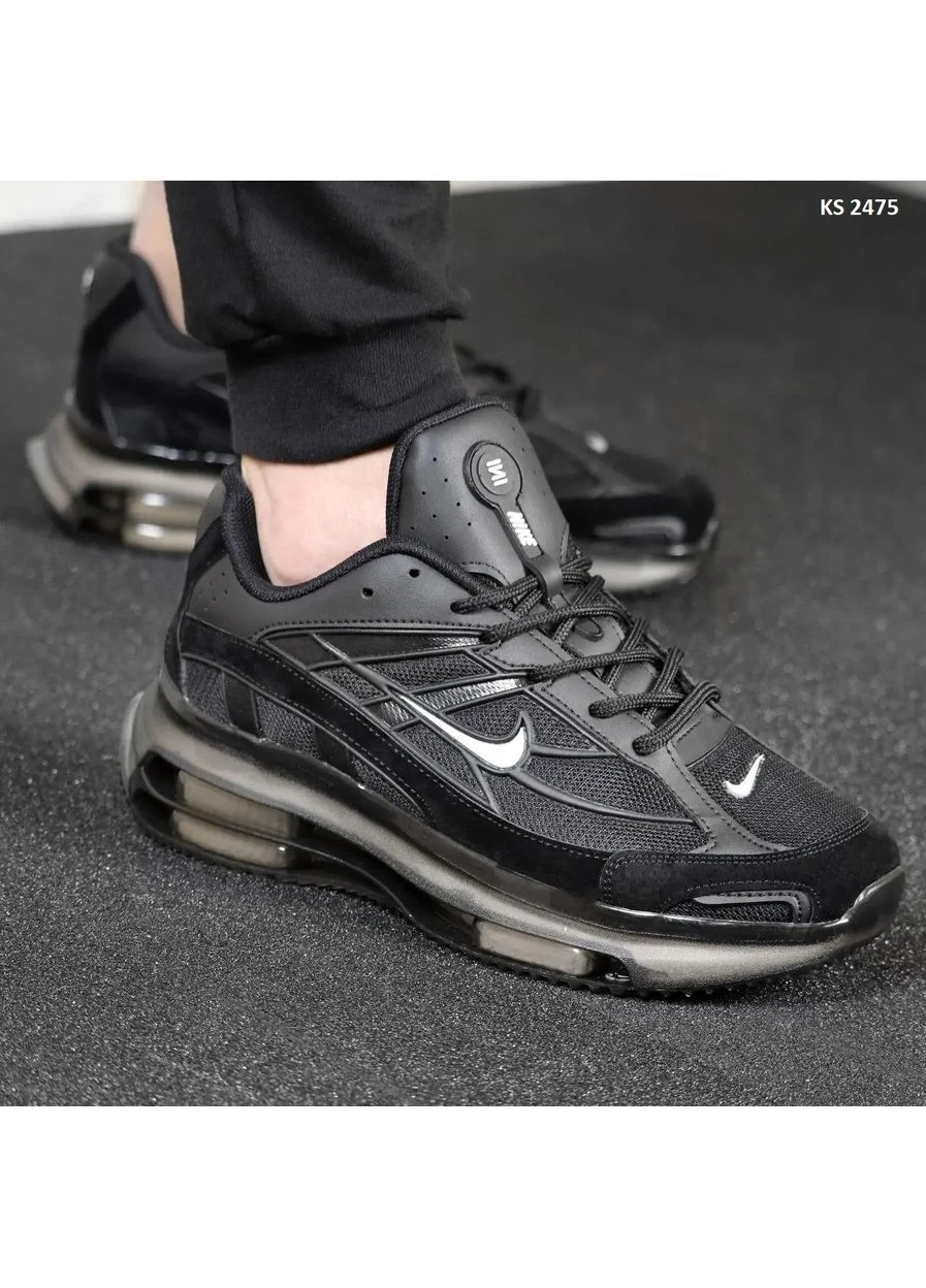 Чорні кросівки чоловічі nike air black найк аір чорні демісезон No Brand