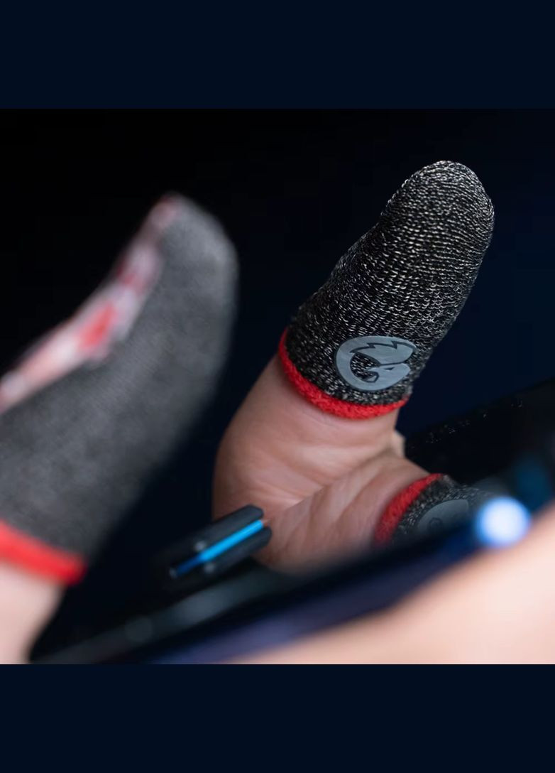 Игровые напальчники Talons (the King of Fighters) с красным манжетом для игры на телефоне смартфоне Gamesir (322400854)