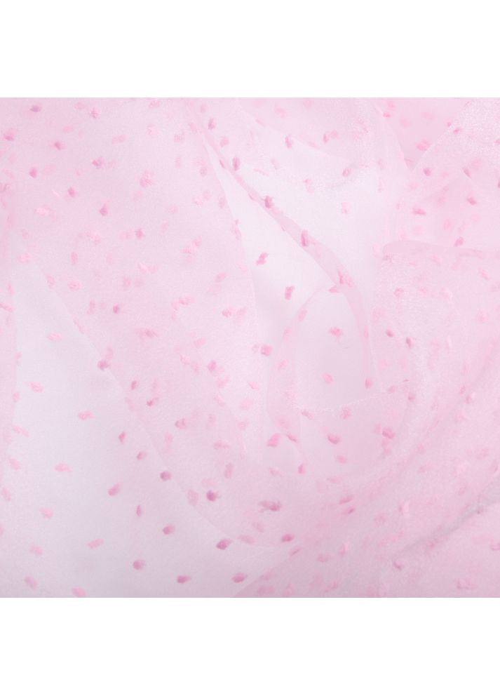 Тканина органза напівпрозора 25 г/м2 145 см легка для платтів, декору, вечірніх і карнавальних костюмів рожева IDEIA (365301311)