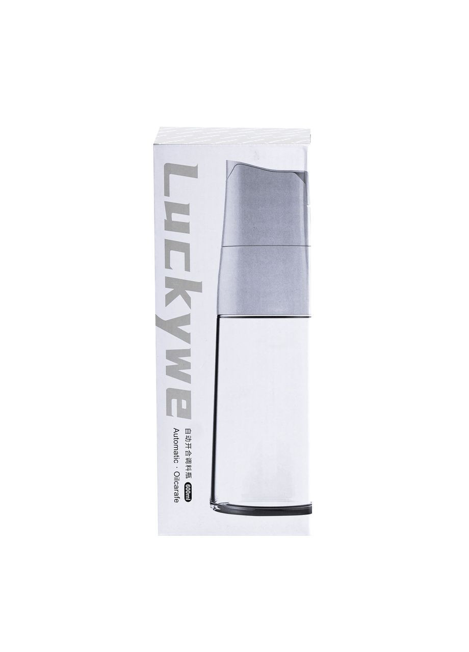 Пляшка дозатор для олії та оцту 600 мл скляна бежева для кухні та приготування соусів ProDobro (364190885)