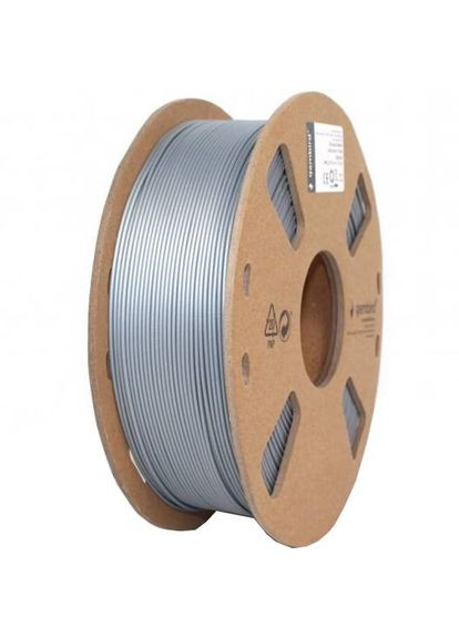 Пластик для 3D принтера PLA+ 1кг 1.75мм Silver (3DP-PLA+1.75-02-S) Gembird (323087012)