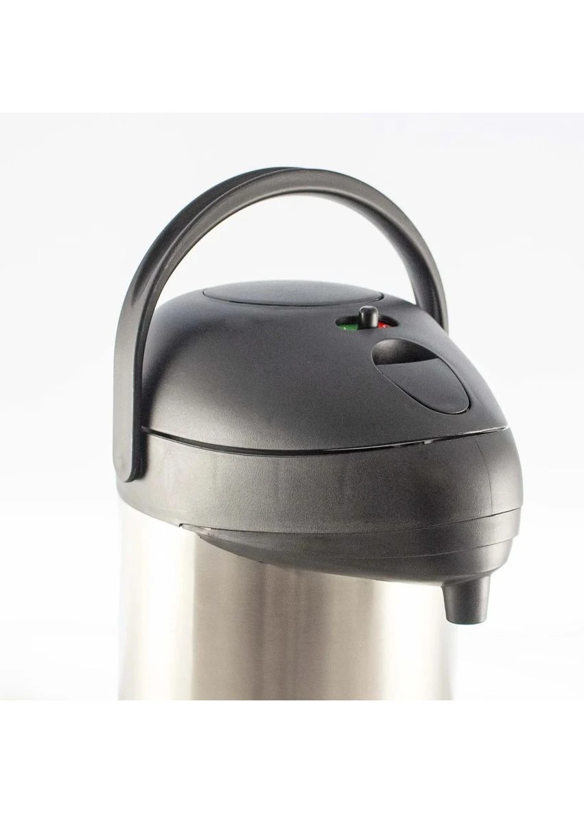 Термос-помпа Thermos нержавеющая сталь 2,5 л серебряный металлик ThermoCafe (397069959)