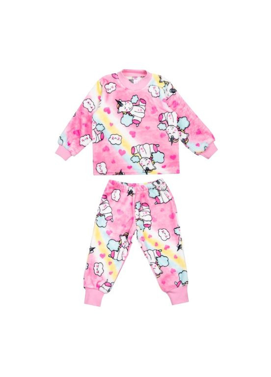 Розовая зимняя детская пижама для девочки pgd-24-6 Габби