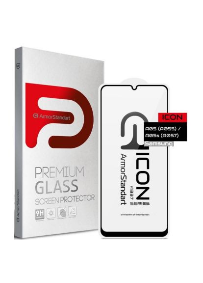 Скло захисне (ARM71788) ArmorStandart Icon Samsung A05 (A055) / A05s (A057) Black (366660163)